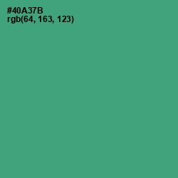 #40A37B - Ocean Green Color Image