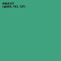 #40A37F - Ocean Green Color Image