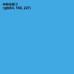 #40A8E3 - Picton Blue Color Image