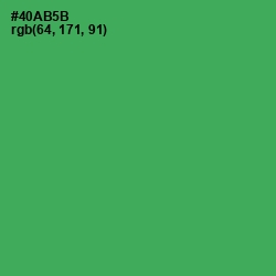 #40AB5B - Chateau Green Color Image