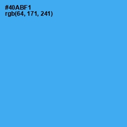 #40ABF1 - Picton Blue Color Image