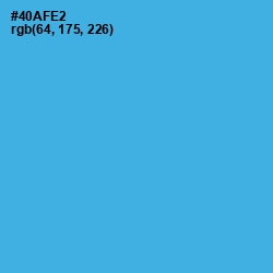 #40AFE2 - Picton Blue Color Image