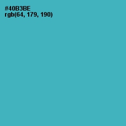 #40B3BE - Fountain Blue Color Image