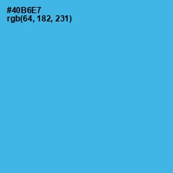 #40B6E7 - Picton Blue Color Image