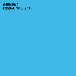 #40B9E7 - Picton Blue Color Image