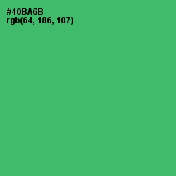 #40BA6B - Ocean Green Color Image