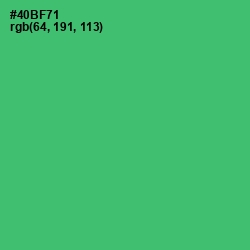 #40BF71 - Ocean Green Color Image