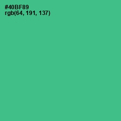 #40BF89 - Breaker Bay Color Image
