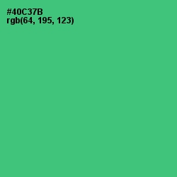 #40C37B - Emerald Color Image