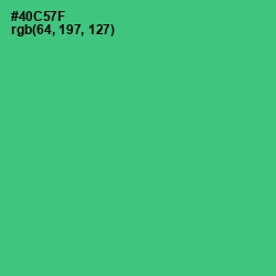 #40C57F - Emerald Color Image