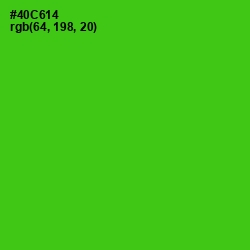 #40C614 - Bright Green Color Image