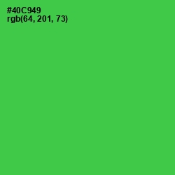 #40C949 - Emerald Color Image