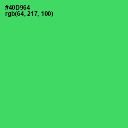 #40D964 - Emerald Color Image