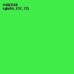 #40ED48 - Screamin' Green Color Image