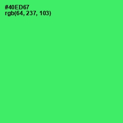 #40ED67 - Screamin' Green Color Image