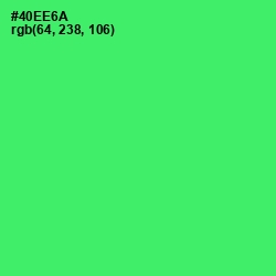 #40EE6A - Screamin' Green Color Image