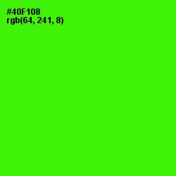 #40F108 - Bright Green Color Image