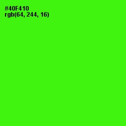 #40F410 - Bright Green Color Image