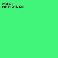 #40F579 - Screamin' Green Color Image