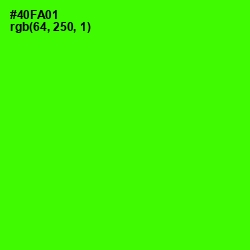 #40FA01 - Bright Green Color Image