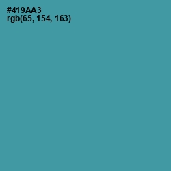 #419AA3 - Hippie Blue Color Image