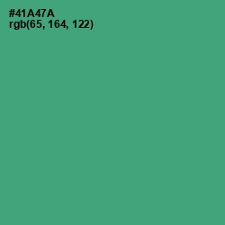 #41A47A - Ocean Green Color Image