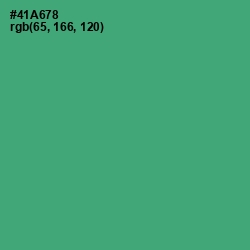 #41A678 - Ocean Green Color Image