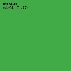 #41AB48 - Chateau Green Color Image