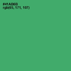 #41AB6B - Chateau Green Color Image