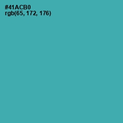 #41ACB0 - Fountain Blue Color Image
