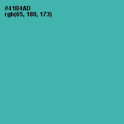 #41B4AD - Fountain Blue Color Image