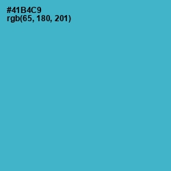 #41B4C9 - Shakespeare Color Image