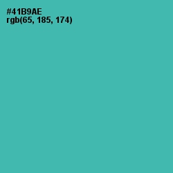 #41B9AE - Fountain Blue Color Image