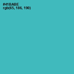 #41BABE - Fountain Blue Color Image