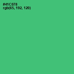 #41C078 - Emerald Color Image