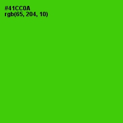 #41CC0A - Bright Green Color Image