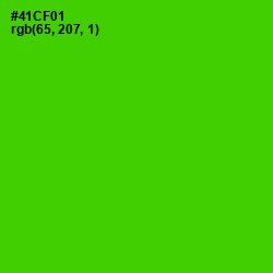 #41CF01 - Bright Green Color Image