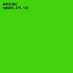 #41D30C - Bright Green Color Image