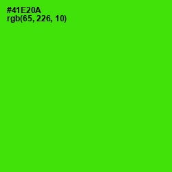 #41E20A - Bright Green Color Image