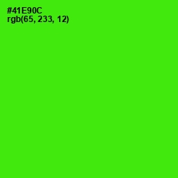 #41E90C - Bright Green Color Image