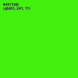 #41F10B - Bright Green Color Image