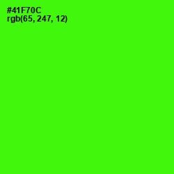 #41F70C - Bright Green Color Image