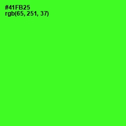 #41FB25 - Bright Green Color Image