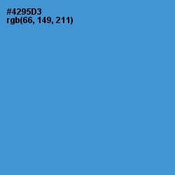 #4295D3 - Havelock Blue Color Image