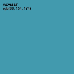 #429AAE - Hippie Blue Color Image