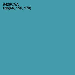 #429CAA - Hippie Blue Color Image