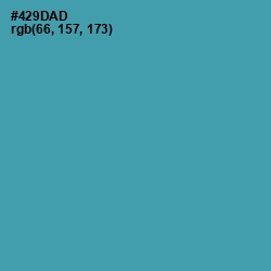 #429DAD - Hippie Blue Color Image