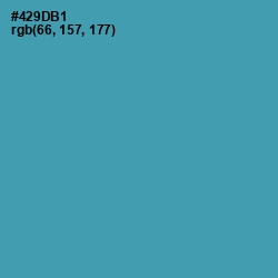 #429DB1 - Hippie Blue Color Image