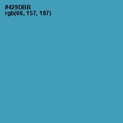 #429DBB - Hippie Blue Color Image