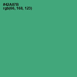 #42A87B - Ocean Green Color Image